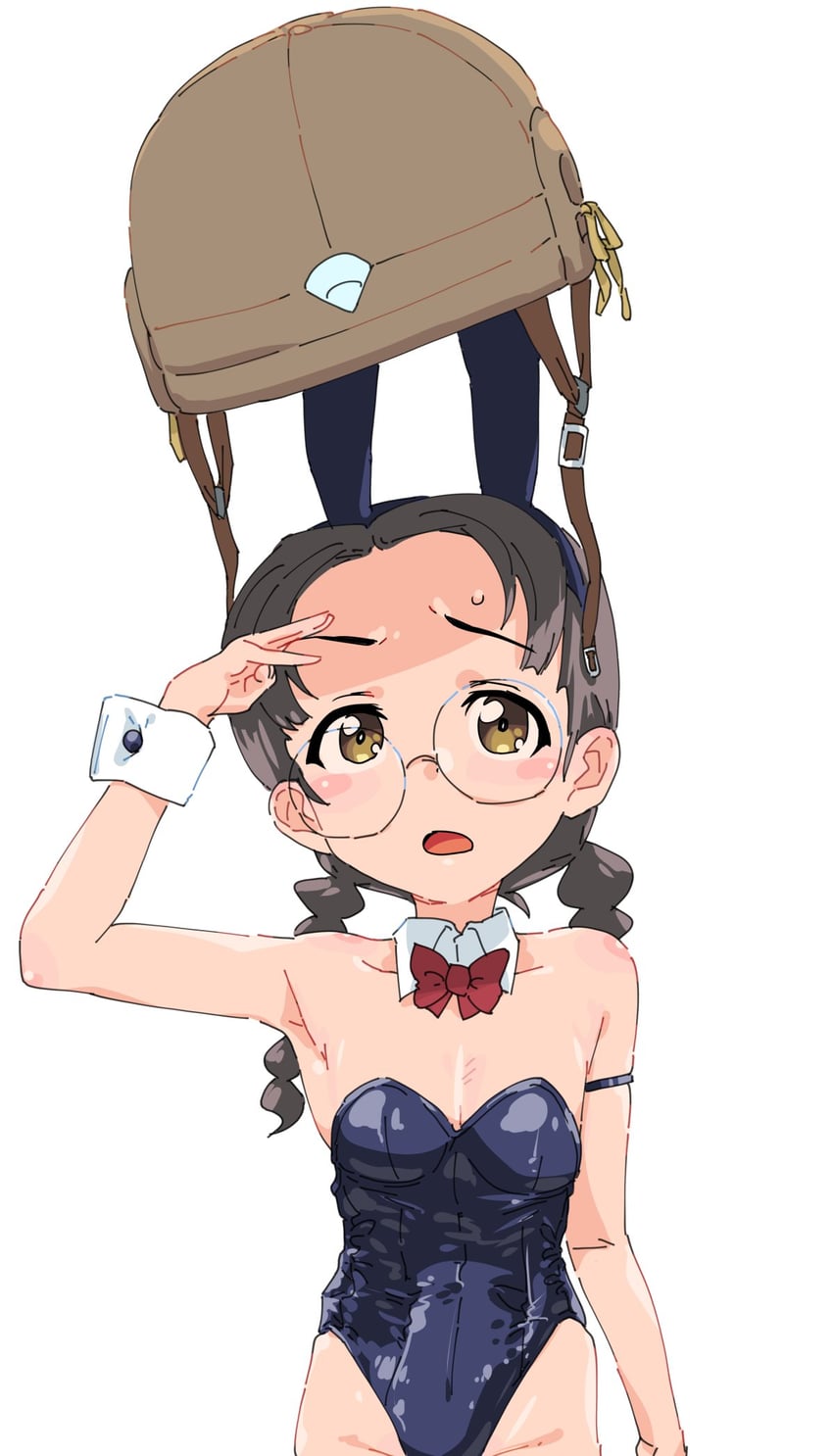 fukuda haru (girls und panzer) drawn by monolith_(suibou_souko)