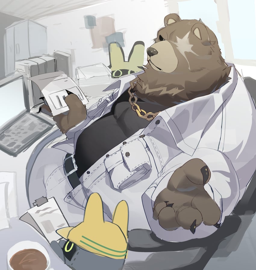 ben bigger and safety (zenless zone zero) drawn by loss_kim