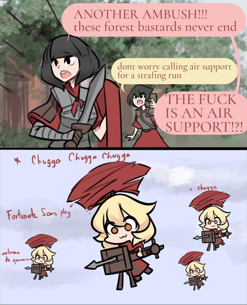 centurii-chan and legionary (original) drawn by centurii-chan