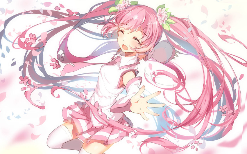 hatsune miku and sakura miku (vocaloid) drawn by bison_cangshu