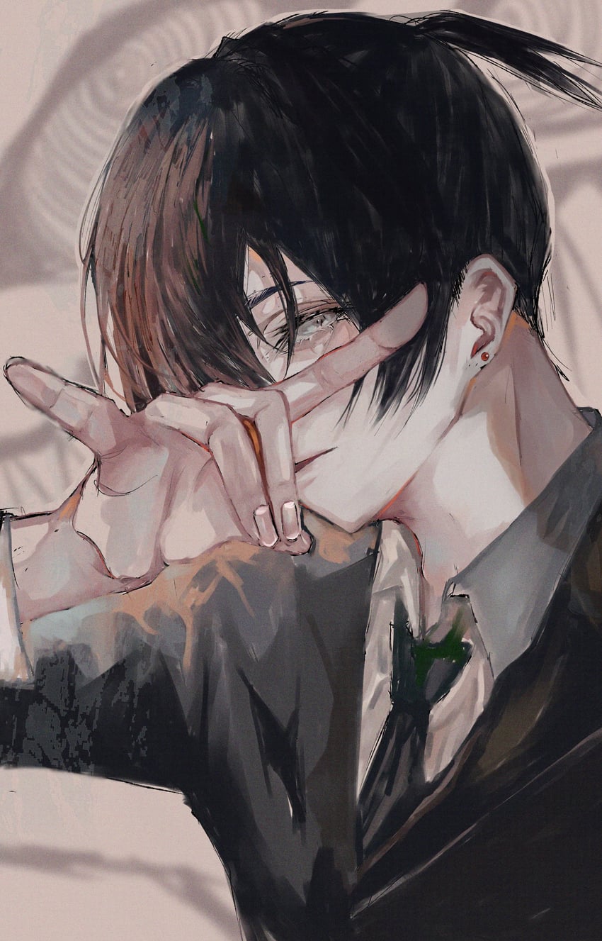 hayakawa aki and fox devil (chainsaw man) drawn by haru_(yckd5728)