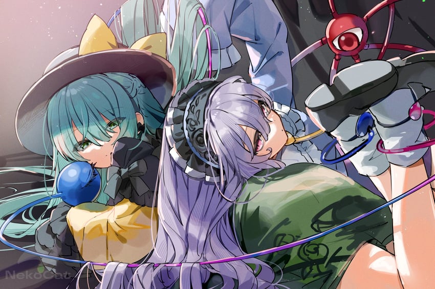 komeiji koishi and komeiji satori (touhou) drawn by gotoh_(nekocat)