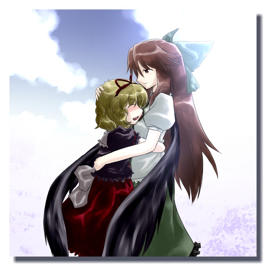 reiuji utsuho and medicine melancholy (touhou) drawn by sakuragi_rian