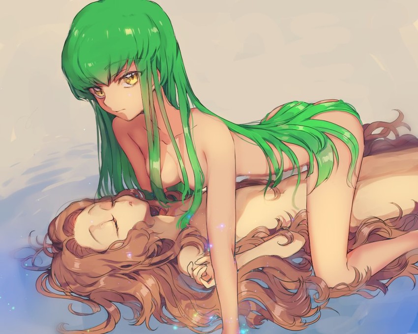 c.c. and nunnally vi britannia (code geass) drawn by sumi_otto