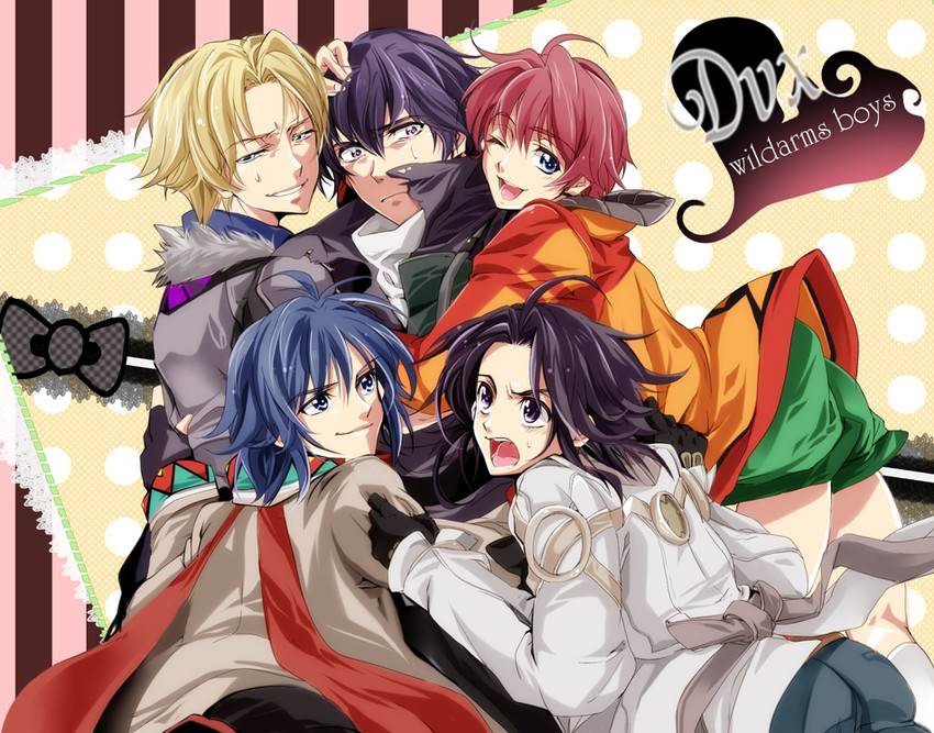 dean stark, jude maverick, chuck preston, felius arwin, and levin brenton (wild arms and 3 more) drawn by merii