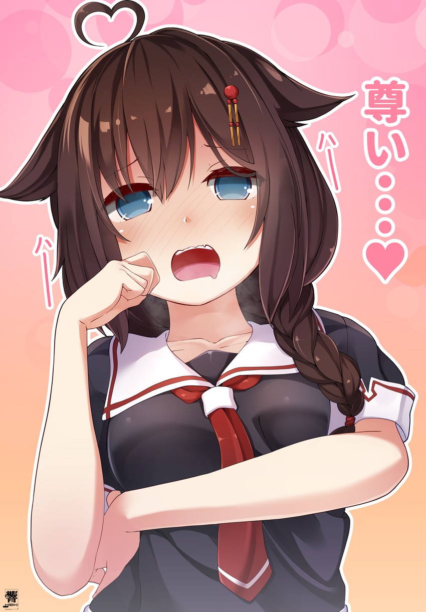 shigure and shigure kai ni (kantai collection) drawn by hibiki_(zerocodo)