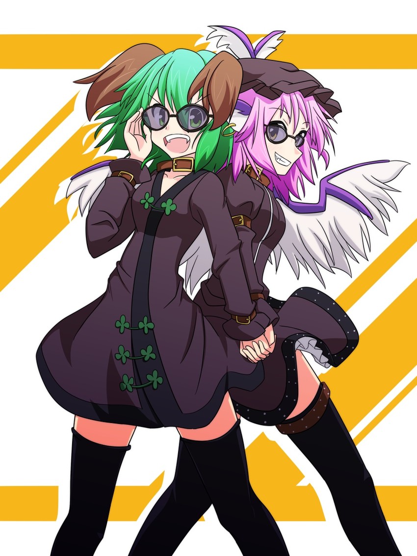 mystia lorelei and kasodani kyouko (touhou) drawn by cato_(monocatienus)