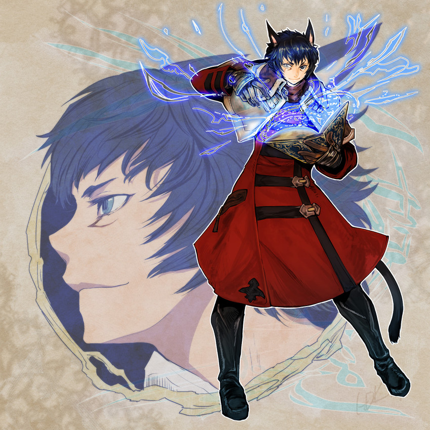 warrior of light (final fantasy and 1 more) drawn by doraeshi