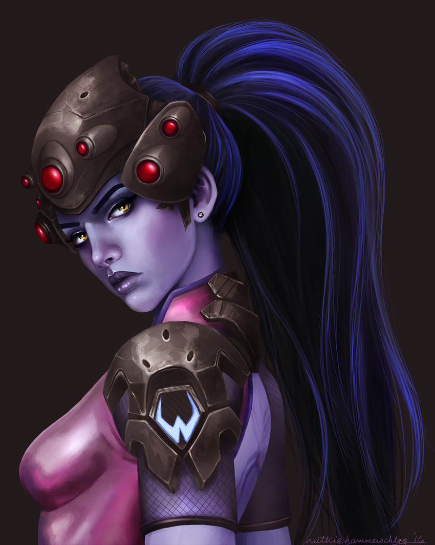widowmaker (overwatch and 1 more) drawn by ruthie_hammerschlag