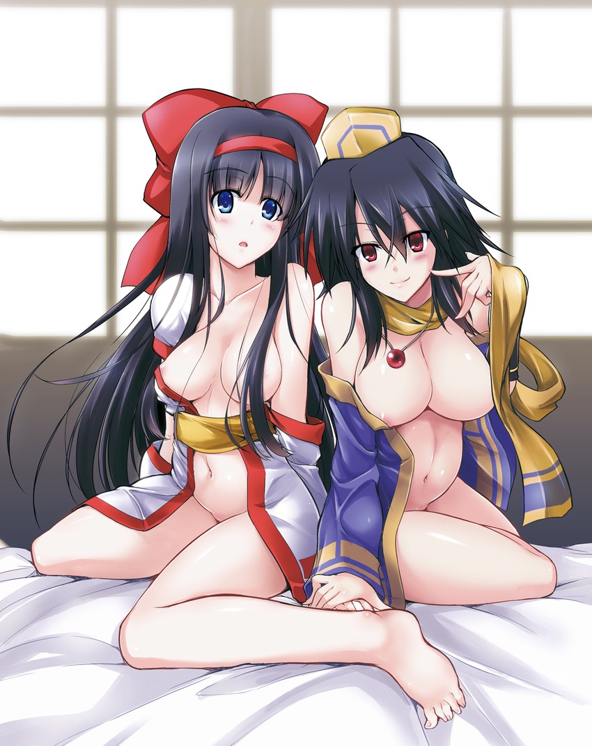 nakoruru and rera (samurai spirits) drawn by c.r.