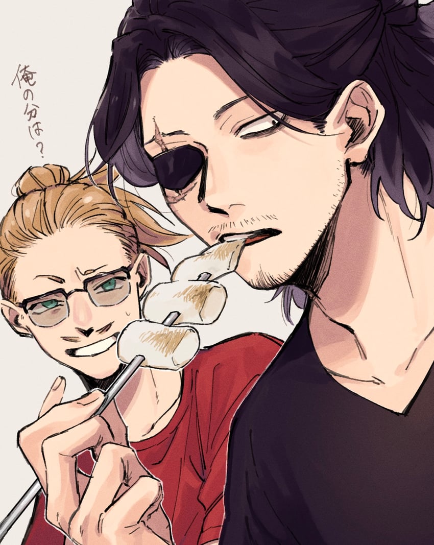 aizawa shota and present mic (boku no hero academia) drawn by rnuyvm