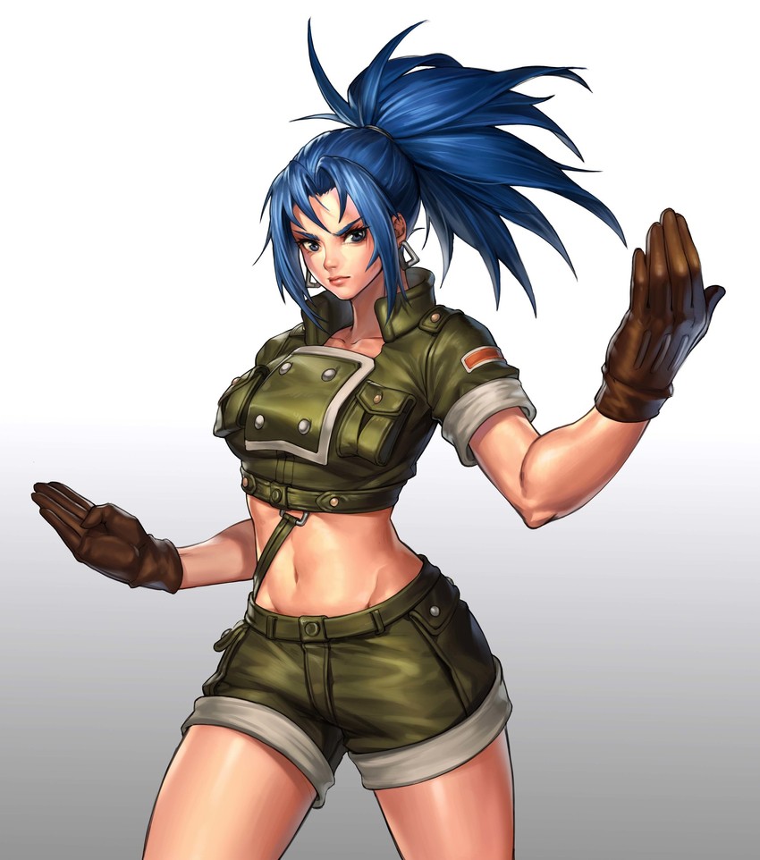 leona heidern (the king of fighters) drawn by soohyun_jin