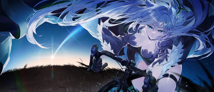 shiroko and shiroko terror (blue archive) drawn by chap_sal_!