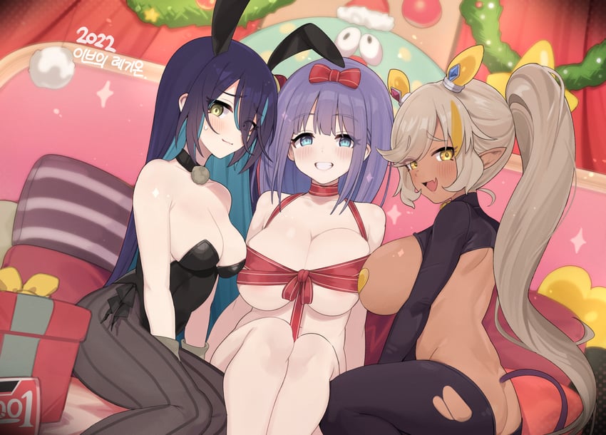 misora, ranpha, and nea (princess connect!) drawn by sorahana_(haruka1638)