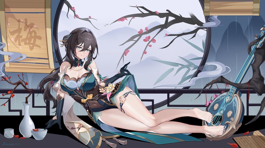 ruan mei (honkai and 1 more) drawn by saunt8888