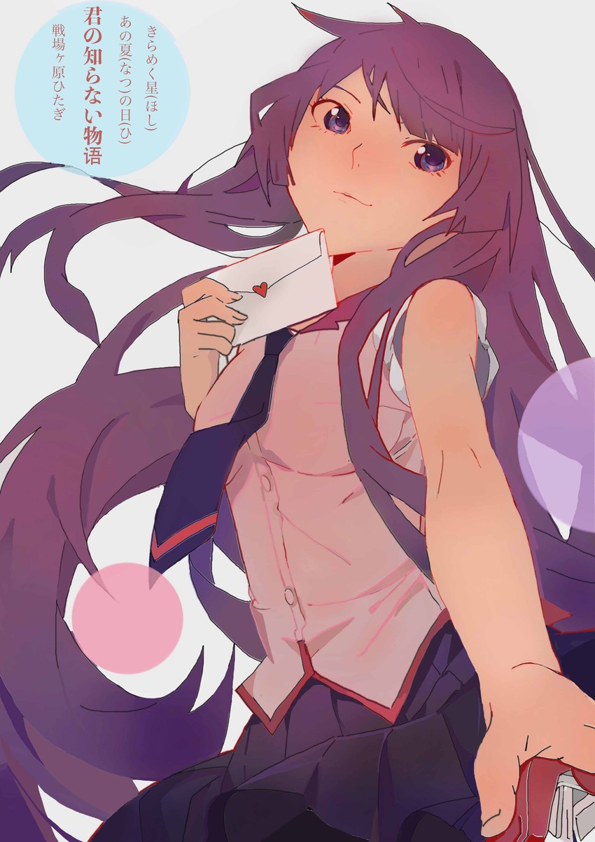 senjougahara hitagi (monogatari and 1 more) drawn by balalabalala