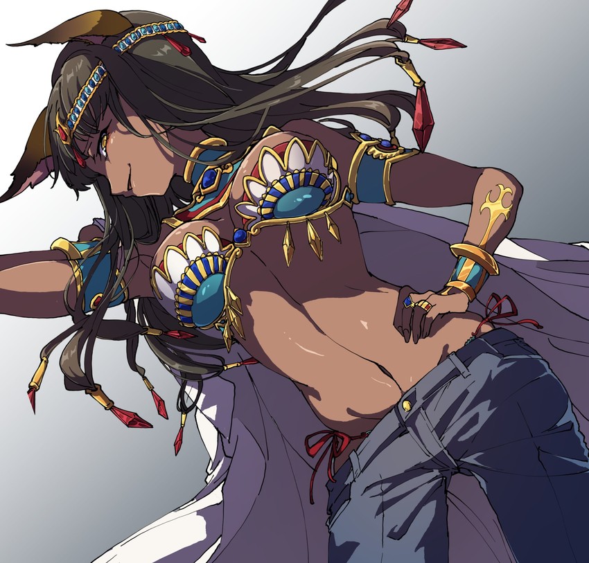 seshat (egyptian mythology and 1 more) drawn by hinamikan