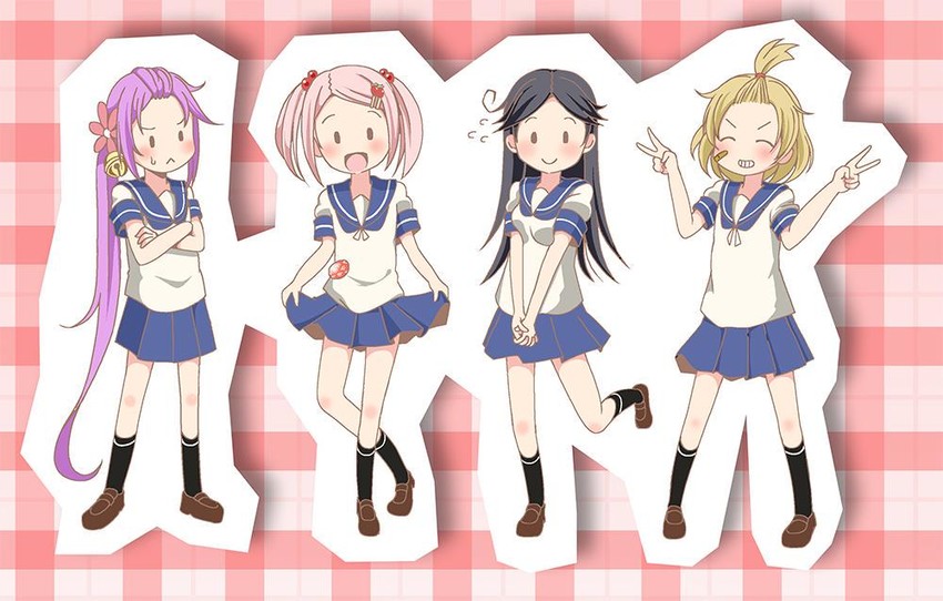 ushio, akebono, sazanami, and oboro (kantai collection) drawn by shino_(ponjiyuusu)