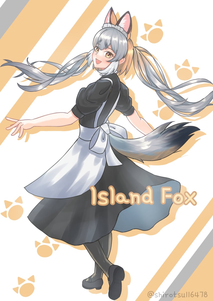 island fox (kemono friends and 2 more) drawn by shirotsu116478