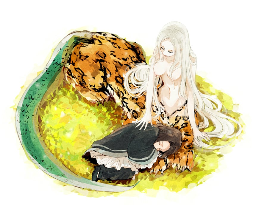 taiki and haku sanshi (juuni kokuki) drawn by rena_(renasight)