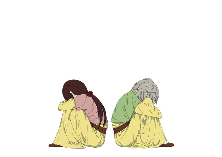 luo tianyi and yuezheng ling (vocaloid and 1 more) drawn by jiaoshouwen