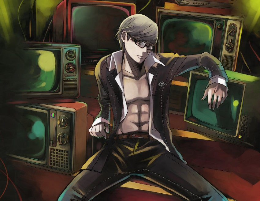 narukami yu (persona and 1 more) drawn by kazuki_(kazu-king)