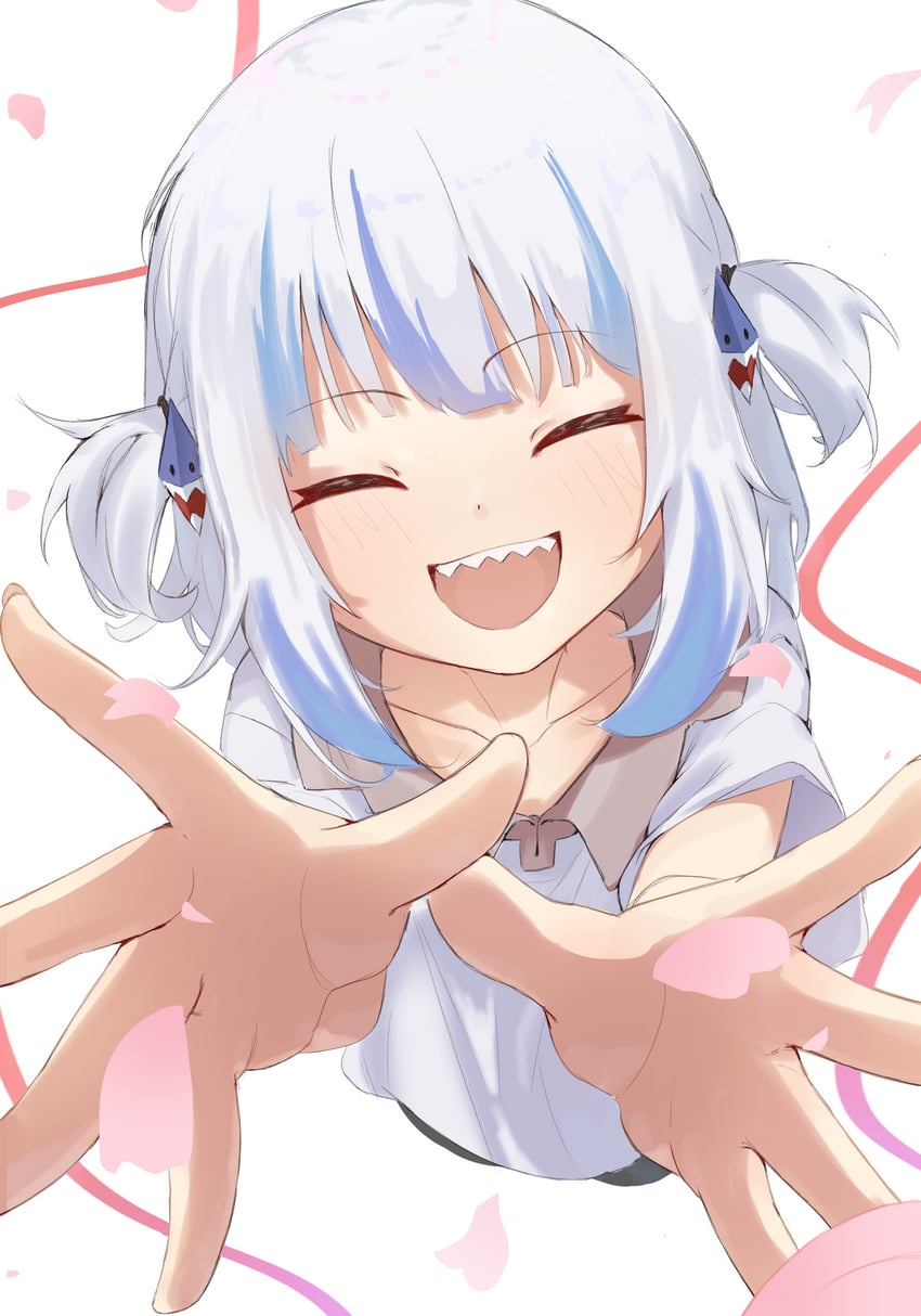 gawr gura (hololive and 1 more) drawn by wep16night