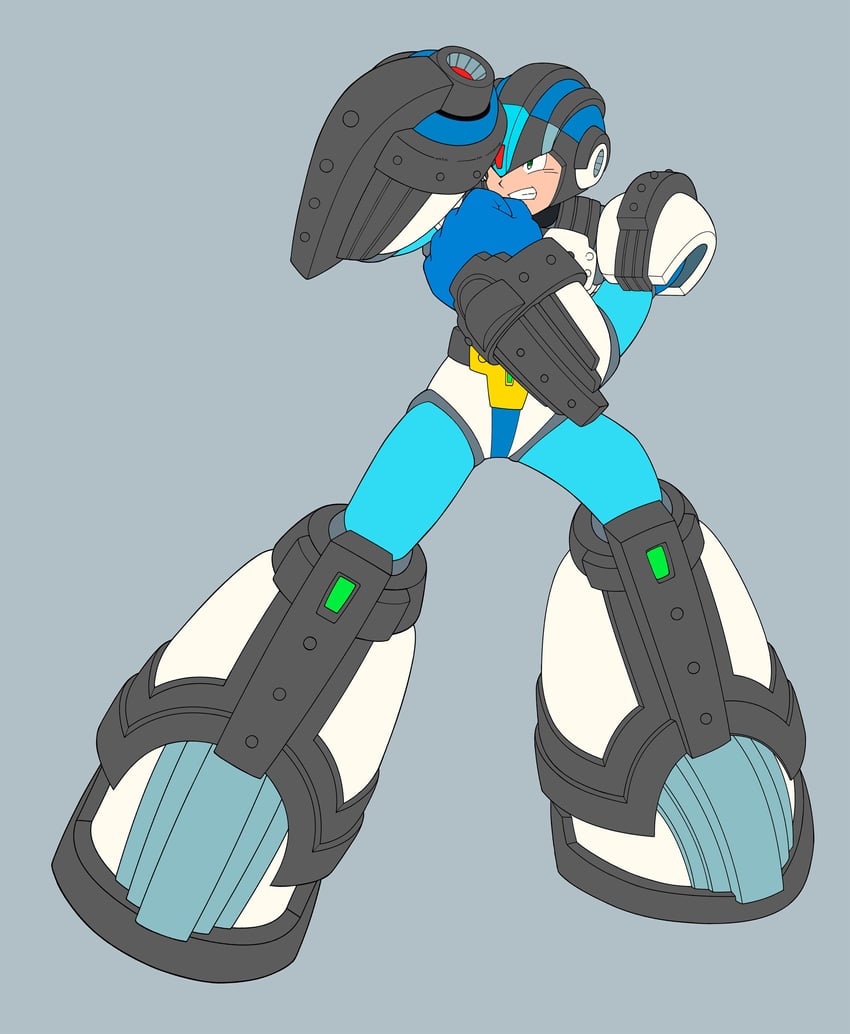 x and gaea armor x (mega man and 1 more) drawn by diegodoodles