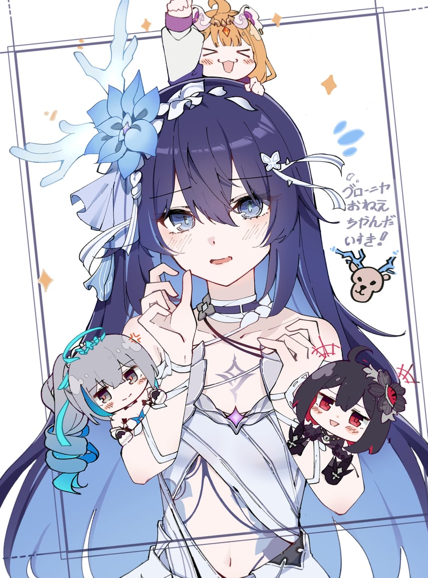 bronya zaychik, seele vollerei, seele, and susannah manatt (honkai and 1 more) drawn by kaya_(ayase_kaya)