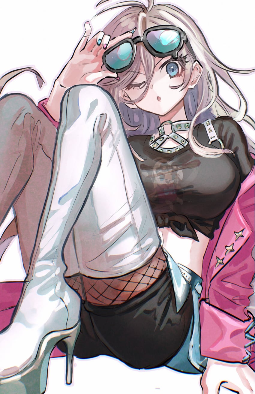 iruma miu (danganronpa and 1 more) drawn by visket53
