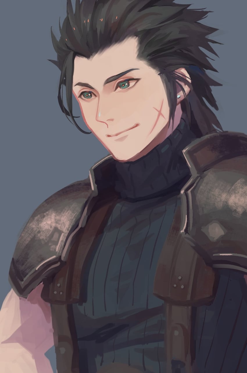 zack fair (final fantasy and 3 more) drawn by ho_fan