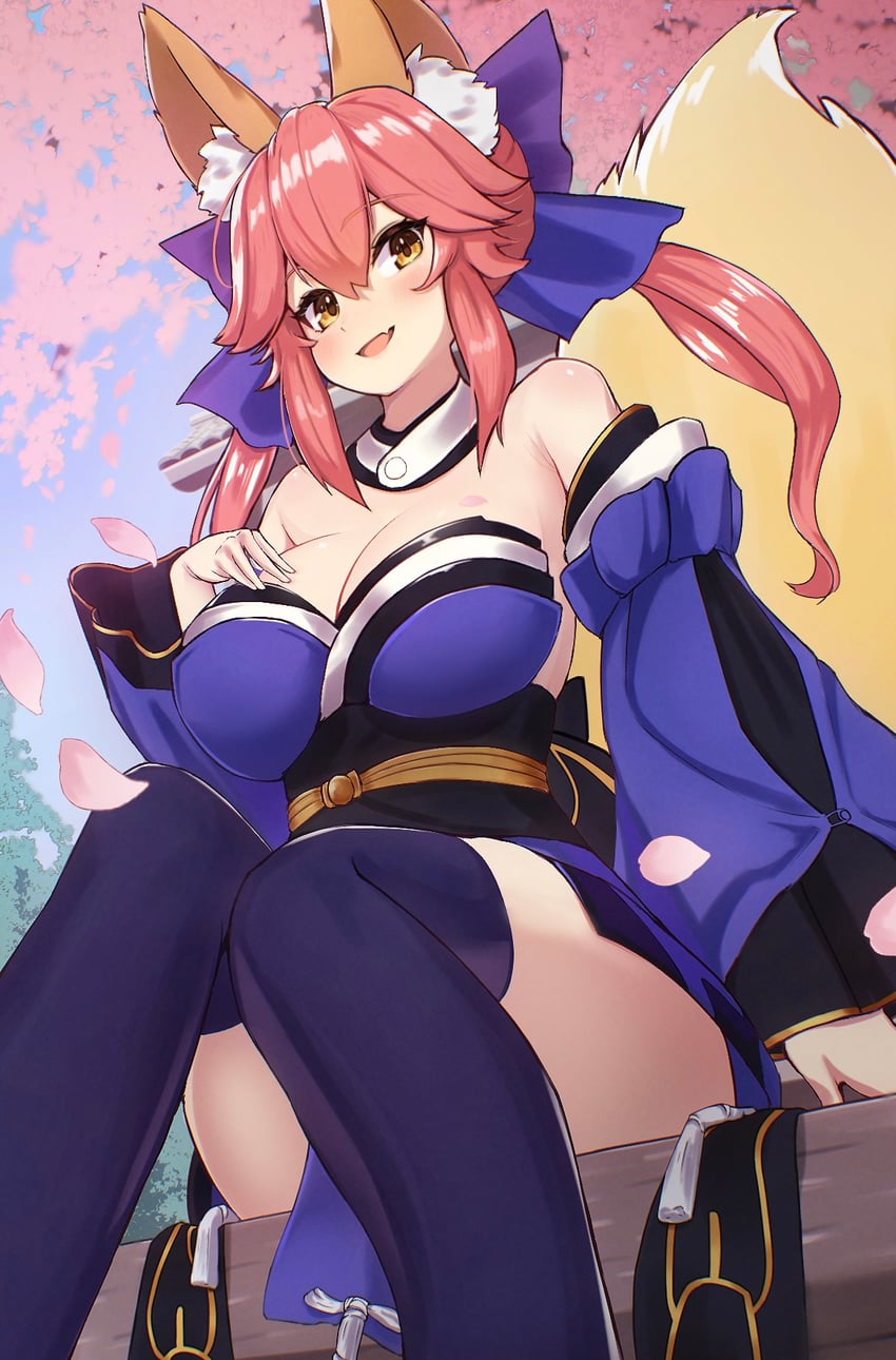 tamamo and tamamo no mae (fate and 1 more) drawn by unaman2828