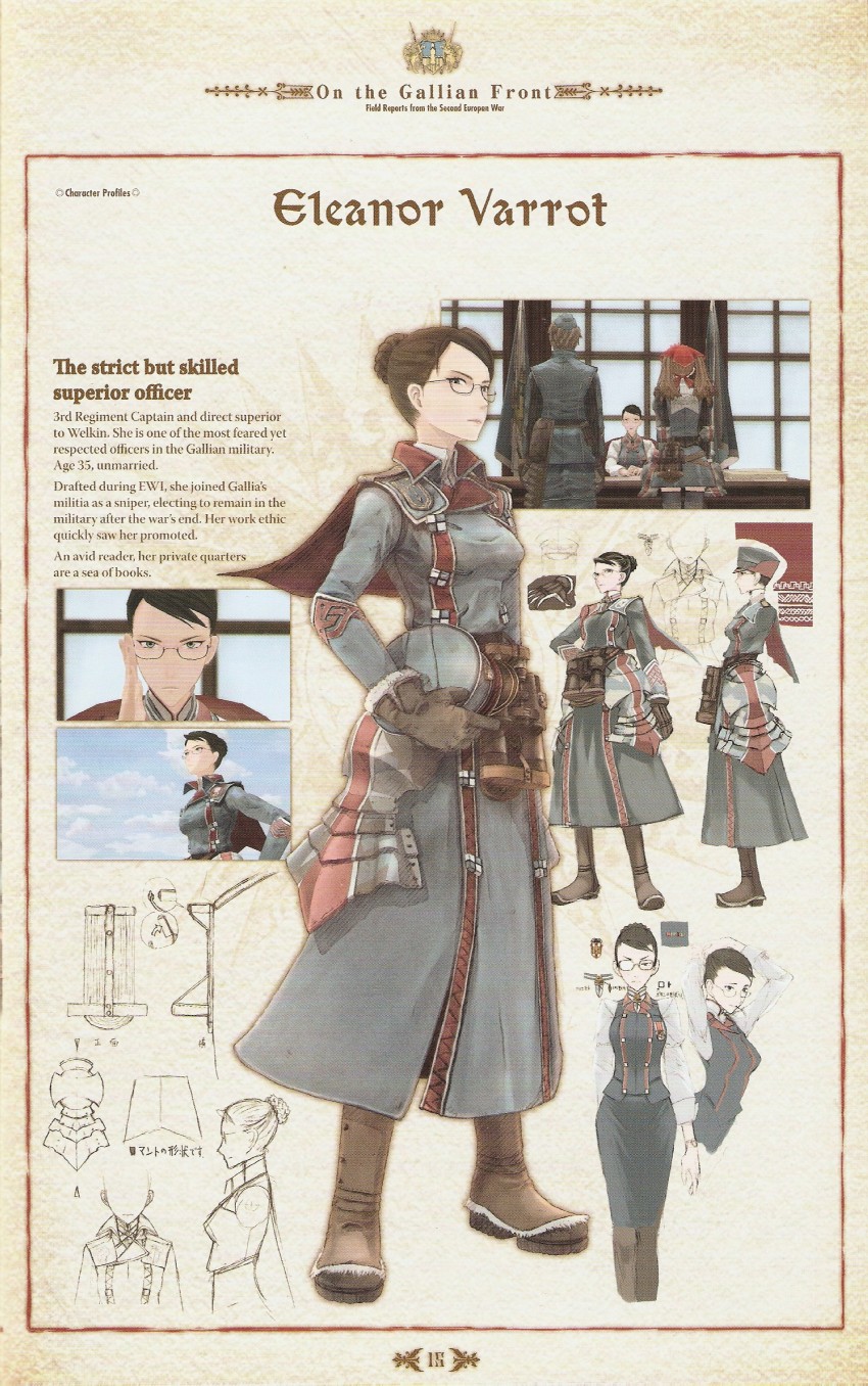 alicia melchiott, welkin gunther, and eleanor varrot (senjou no valkyria and 1 more) drawn by honjou_raita
