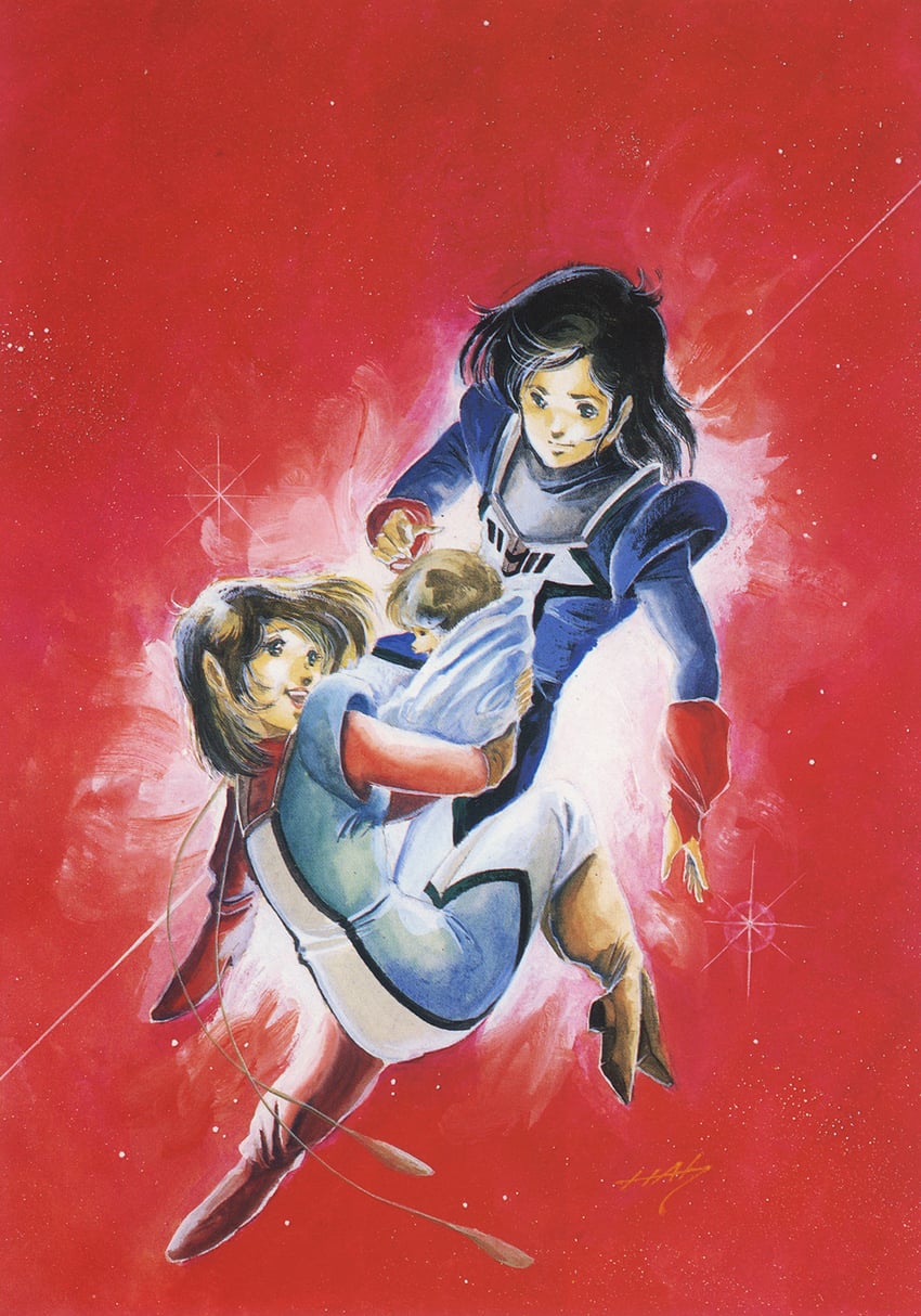 emaan, mimsy raas, katsuragi kei, and nataruma (orguss and 2 more) drawn by mikimoto_haruhiko