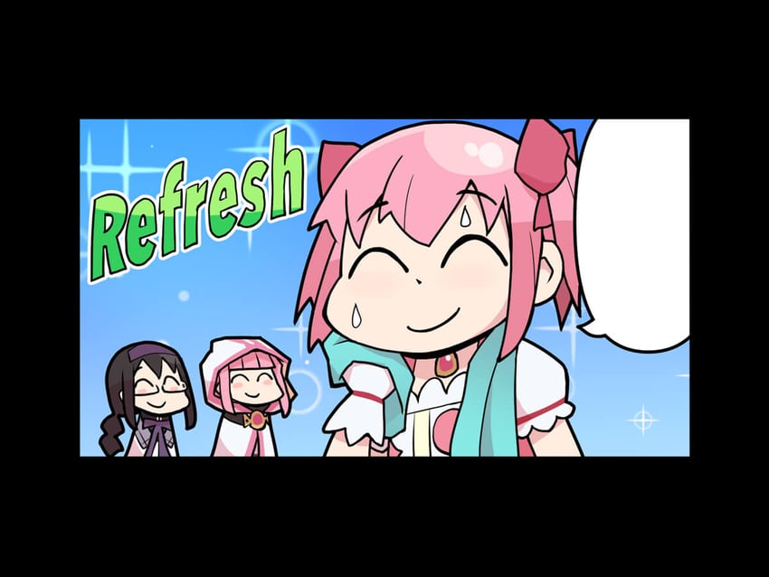 akemi homura, kaname madoka, and tamaki iroha (mahou shoujo madoka magica and 1 more) drawn by papa_(shimeguru)
