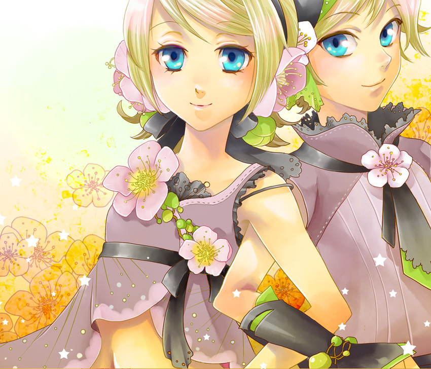 kagamine rin and kagamine len (vocaloid) drawn by toba_k