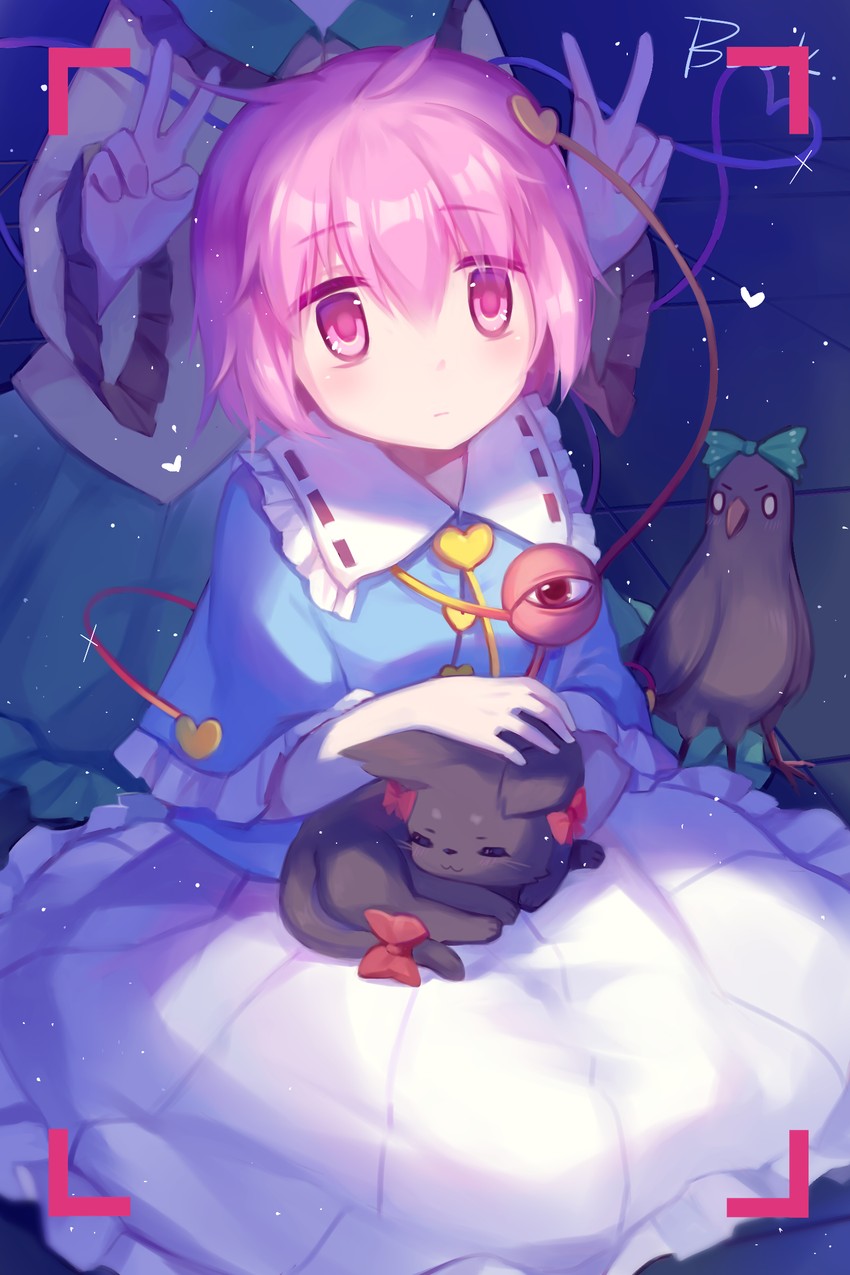 komeiji koishi, komeiji satori, kaenbyou rin, and reiuji utsuho (touhou) drawn by baozishark