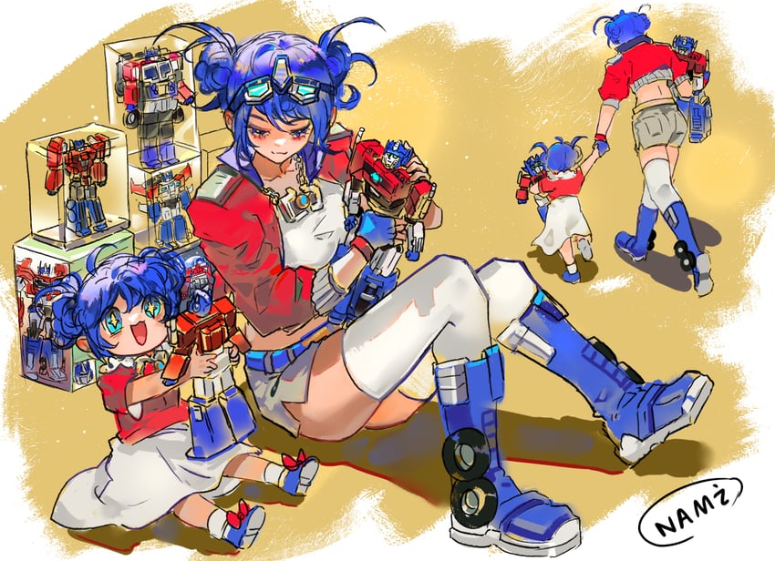 optimus prime and orion pax (transformers and 5 more) drawn by namikaze_(dobbyka)