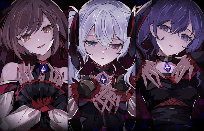 hatsune miku, asahina mafuyu, shinonome ena, and 25-ji miku (vocaloid and 2 more) drawn by utakapen