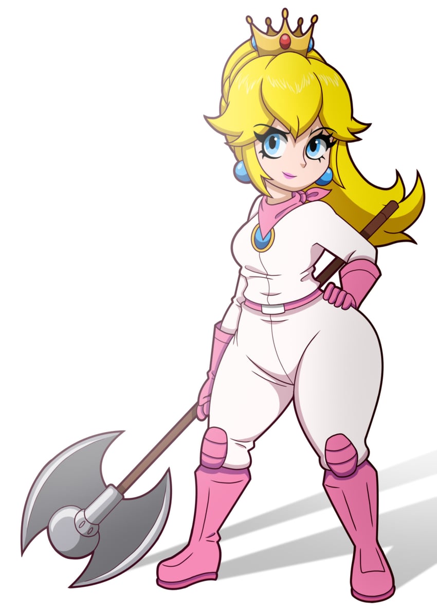 princess peach and biker peach (mario and 1 more) drawn by tonyneely