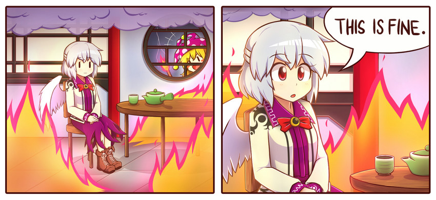 clownpiece and kishin sagume (touhou and 1 more) drawn by wool_(miwol)