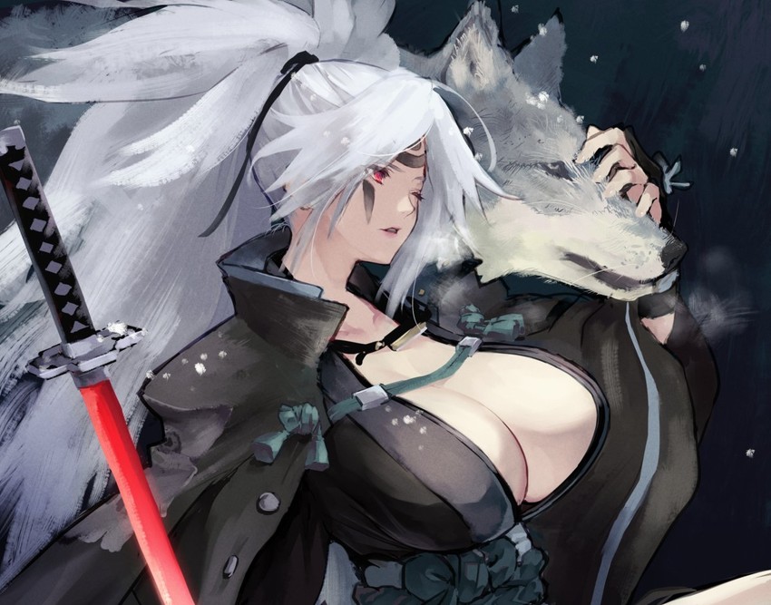 baiken (guilty gear and 1 more) drawn by jako_(toyprn)