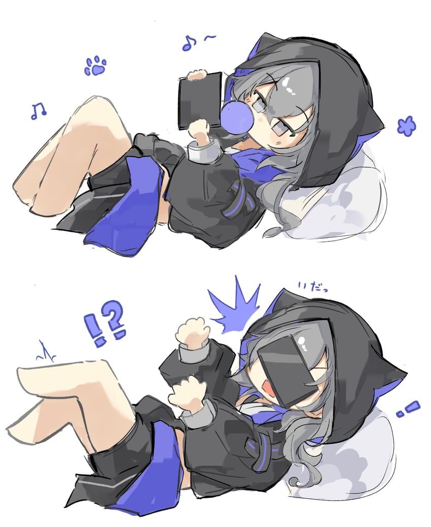 silver wolf (honkai and 1 more) drawn by akizuwa