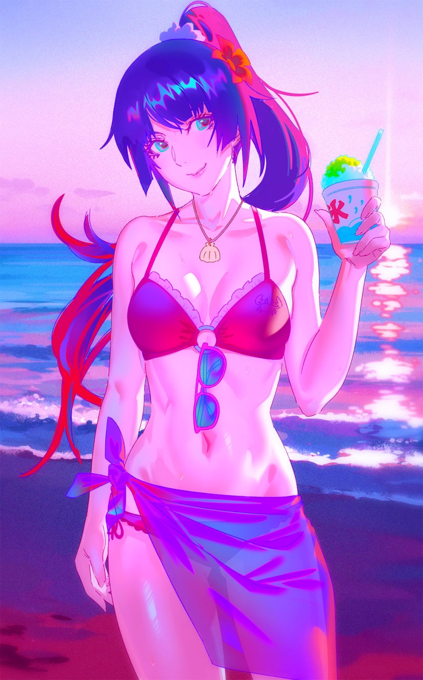senjougahara hitagi (monogatari and 1 more) drawn by rapa_rachi