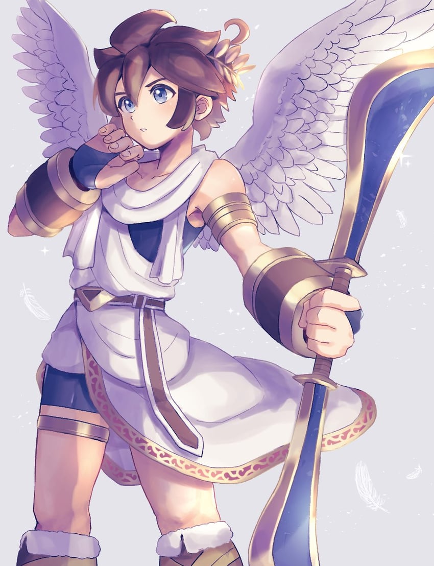 pit (kid icarus and 1 more) drawn by waffuum