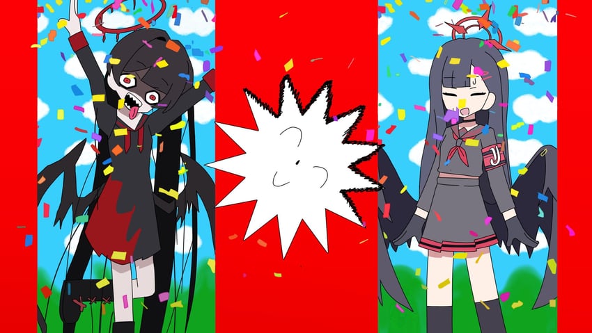 sensei, doodle sensei, ichika, and tsurugi (blue archive and 1 more) drawn by user_pjjm2822