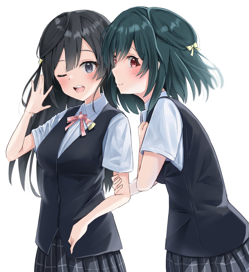 yuki setsuna and mifune shioriko (love live! and 1 more) drawn by lowlight1010