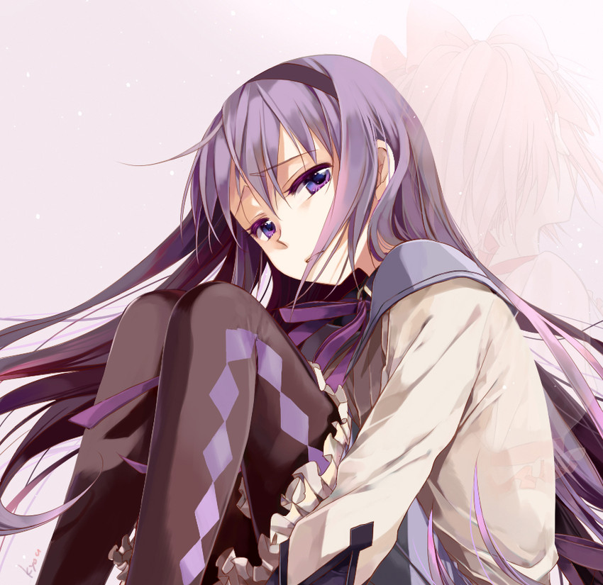 akemi homura and kaname madoka (mahou shoujo madoka magica) drawn by kyou_(nodobotokemax)