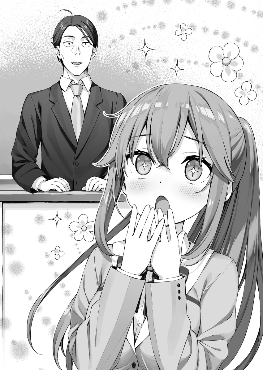 otonari-san and sasaki (sasaki to p-chan) drawn by kantoku