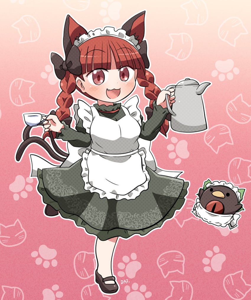 kaenbyou rin and reiuji utsuho (touhou) drawn by rokugou_daisuke